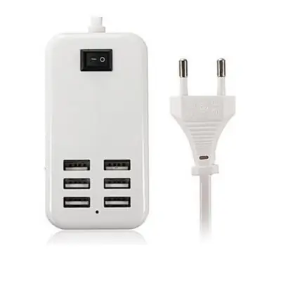 6 Port Multi USB HighQ Fast Charger for Samsung Galaxy S8 Plus