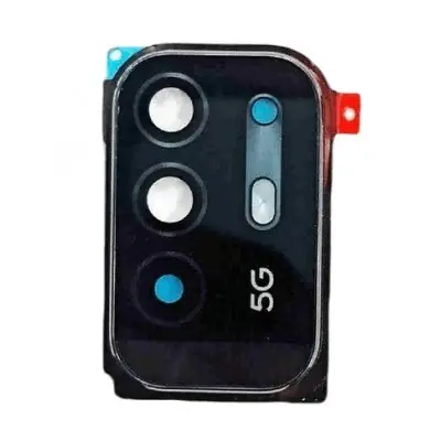 Camera Lens Glass with Frame for Oppo F19 Pro Plus 5G White image 2