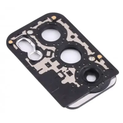 Camera Lens Glass with Frame for Oppo Reno6 5G Black image 2