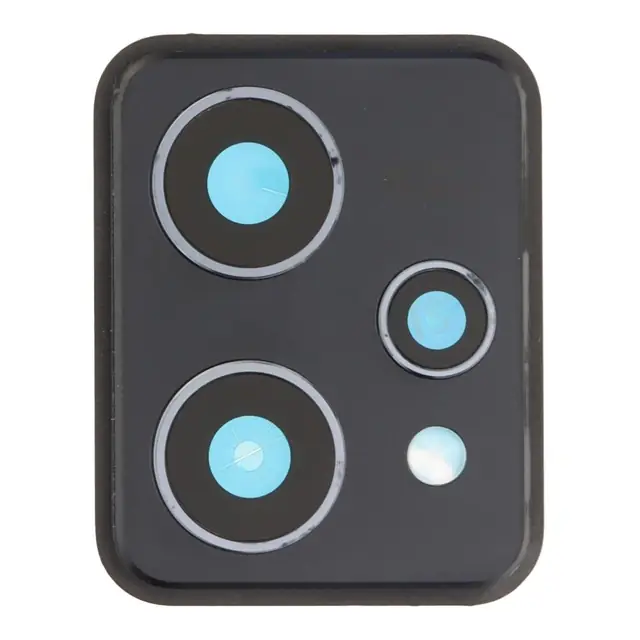 Camera Lens Glass with Frame for Realme 9 5G Black image 2