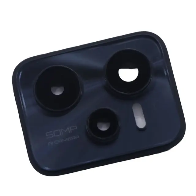Camera Lens Glass with Frame for Realme C35 Black
