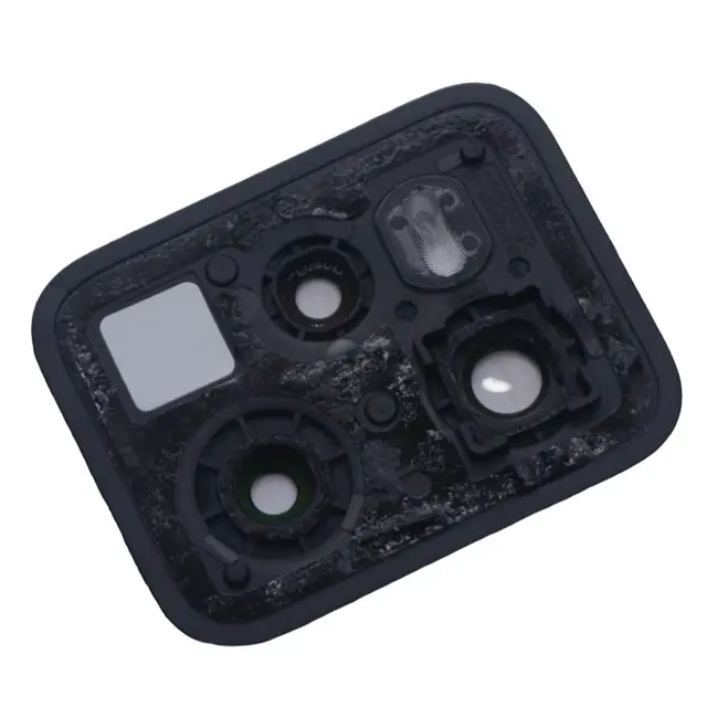 Camera Lens Glass with Frame for Realme C35 Black image 2