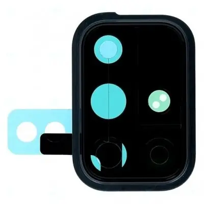 Camera Lens Glass with Frame for Samsung Galaxy A71 Black image 2
