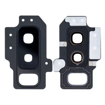 Camera Lens Glass with Frame for Samsung Galaxy S9 Plus Black