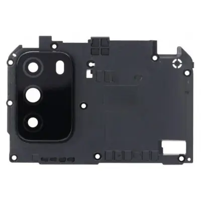 Camera Lens Glass with Frame for Xiaomi Poco M3 Black image 2
