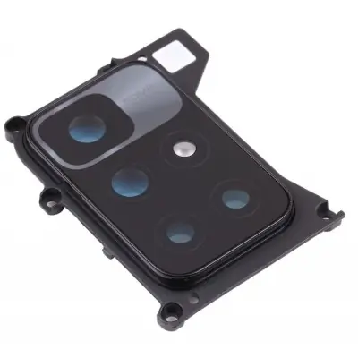Camera Lens Glass with Frame for Xiaomi Redmi 10 Prime Black image 2