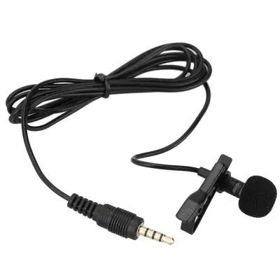 Collar Clip On Microphone for Samsung Galaxy S10 Plus - Professional Condenser Noise Cancelling Mic
