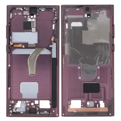 LCD Frame Middle Chassis for Samsung Galaxy S22 Ultra 5G - Red