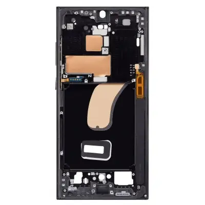 LCD Frame Middle Chassis for Samsung Galaxy S23 Ultra - Black image 3