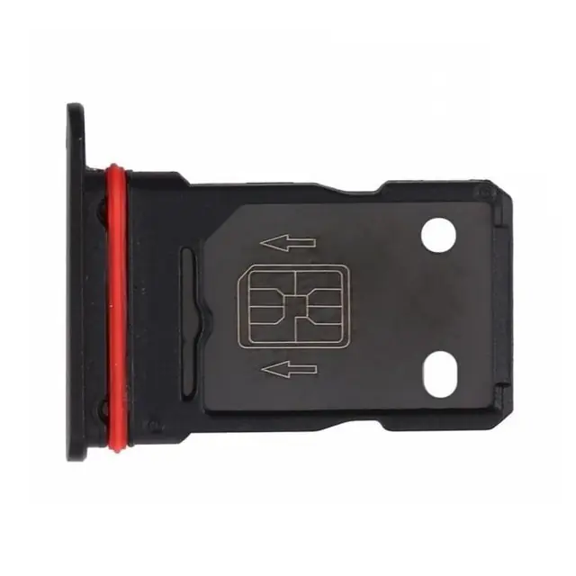 SIM Card Holder Tray for OnePlus 9R 5G - Black image 2